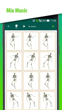 DJ Music para bailar esqueleto Screen Shot 4