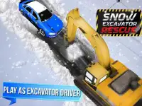 Snow Excavator Rescue Sim 3D Screen Shot 13