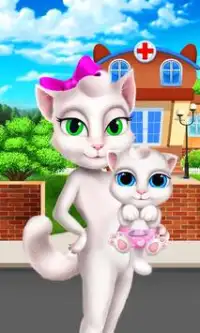 Kitty Mommy Angel's New Baby Screen Shot 10