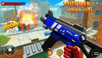 Stickman Strike 2021- angry Stick war Screen Shot 4