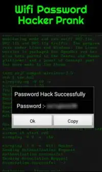 Wifi Password Hacker Prank Screen Shot 2