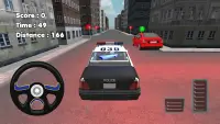 Gerçek 3D Polis Arabası Oyunu Screen Shot 0