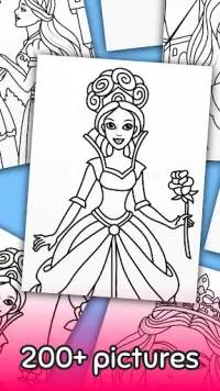 Princess Coloring Game Screen Shot 2