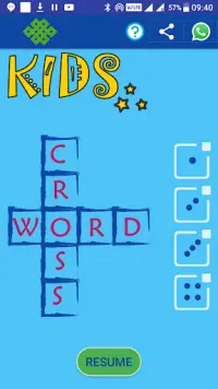 Kids Crossword puzzles :  Kids Crosswords Screen Shot 0