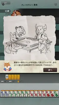 ケモノ麻雀 - Kemono Mahjong Screen Shot 1