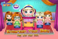 Baby Frozen Fun Day-Take care of baby & girl games Screen Shot 0