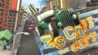 Şehir Sonsuz Araba Kaçış Oyunları:Şehir 3D Falling Screen Shot 13