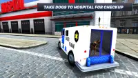 警察犬のバンの運転手ゲーム Screen Shot 3