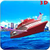 Flying Cruiser 3D Simulator-Pirates Ship Stunt
