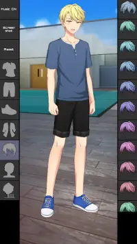 Chłopiec Anime: Gry Ubieranki Screen Shot 0