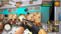 Destroy House Office Supermarket Smash Shooter Screen Shot 1