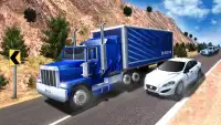 हेवी ड्यूटी 18 व्हीलर ट्रक ड्राइव - Offroad खेल Screen Shot 5