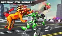 Ultimate Wild Lion Robot: Car Robot Transform Game Screen Shot 15