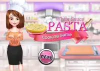 White Sauce Pasta Creamy Recipe-Cooking in Kitchen Screen Shot 0