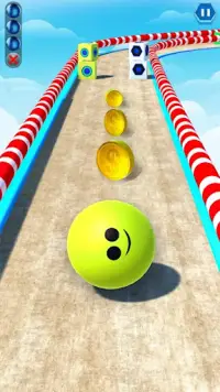 स्काई रोलिंग गोइंग बॉल गेम Screen Shot 0
