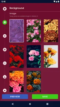 Rose Clock 4K Live Wallpaper Screen Shot 0