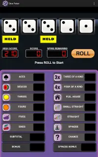 Dice Poker Screen Shot 2