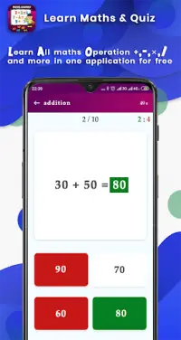 Math Game :  learn and workout Screen Shot 4