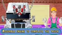Build Trailer Truck in Factory: Mechanic Garage Screen Shot 0
