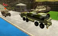 3 डी सेना ट्रक ड्राइवर सिम्युल Screen Shot 1