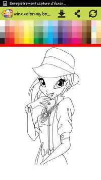 How to color winx ( coloring pages game ) Screen Shot 3