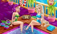 Ella and Annie Pool Party Spa Screen Shot 1