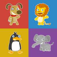 Animals memory game for kids