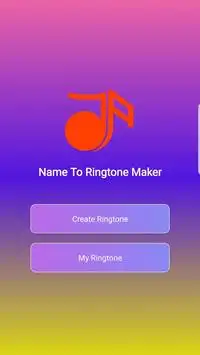 Name To Ringtone Maker Screen Shot 0