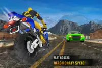 superheld verkeer racing 3d: fiets spellen Screen Shot 0