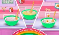 Rainbow Doll Cake Bakkerij Game - DIY Koken Kinde Screen Shot 2