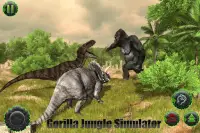 Angry gorilla vs Dinosaur: Wild Jungle Battle Screen Shot 3