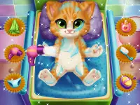 Fluffy Kitty Cat Day Care Giochi per ragazze Screen Shot 1