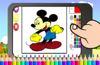 Art mickey Coloring Page Mouse Cartoon Screen Shot 4