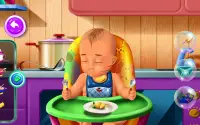 Cuidado do bebê recém-nascido jogo de babá meninas Screen Shot 8