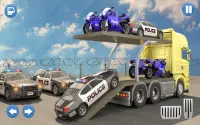US Police Multi Level Car Transporter Truck 2021 Screen Shot 4