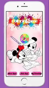 Mickey and Minnie Mouse Coloring Game For Children Screen Shot 0