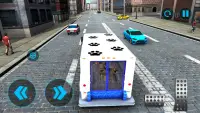 Police Dogs Van Driver: Transport Truck Games Screen Shot 1