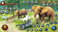 Virtual Wild Wolf Family Sim Screen Shot 0