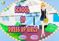 school dress up - girls games Screen Shot 0