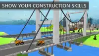 Bridge Building Sim: Riverside Construction Games Screen Shot 11
