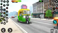 Auto Game: Rickshaw Driving 3D Screen Shot 2