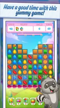 Sweet Candy Yummy 🍮 Color Match Crush Puzzle Screen Shot 1