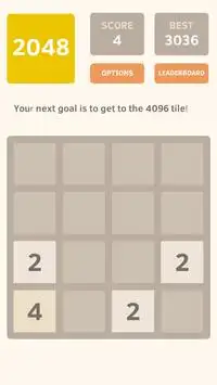 Game 2048 Screen Shot 0