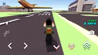Blocky Moto Racing - 오토바이 라이더 Screen Shot 3