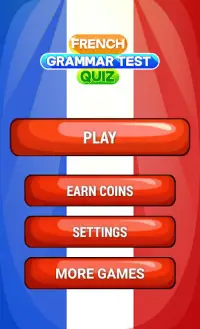 French Grammar Test Quiz Screen Shot 0