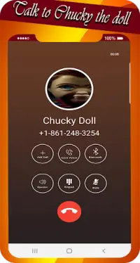 scary doll video call and chat simulator Screen Shot 3