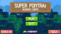 Super Pontra: Runner Corps 2D Jogo de Ação e Tiro Screen Shot 0