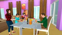 Werkende moeder meisje:virtuele familiespellen Screen Shot 9