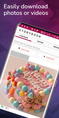 Download photo and video for Instagram - StoryBook Screen Shot 0