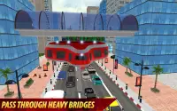 Gyroscopic Elevated Transport Bus: Rescue Driving Screen Shot 18